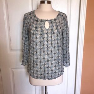 Beautiful Lucky Brand keyhole Top S